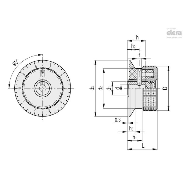 Flange With Graduation, MBR.30 B-5+FGS-C17